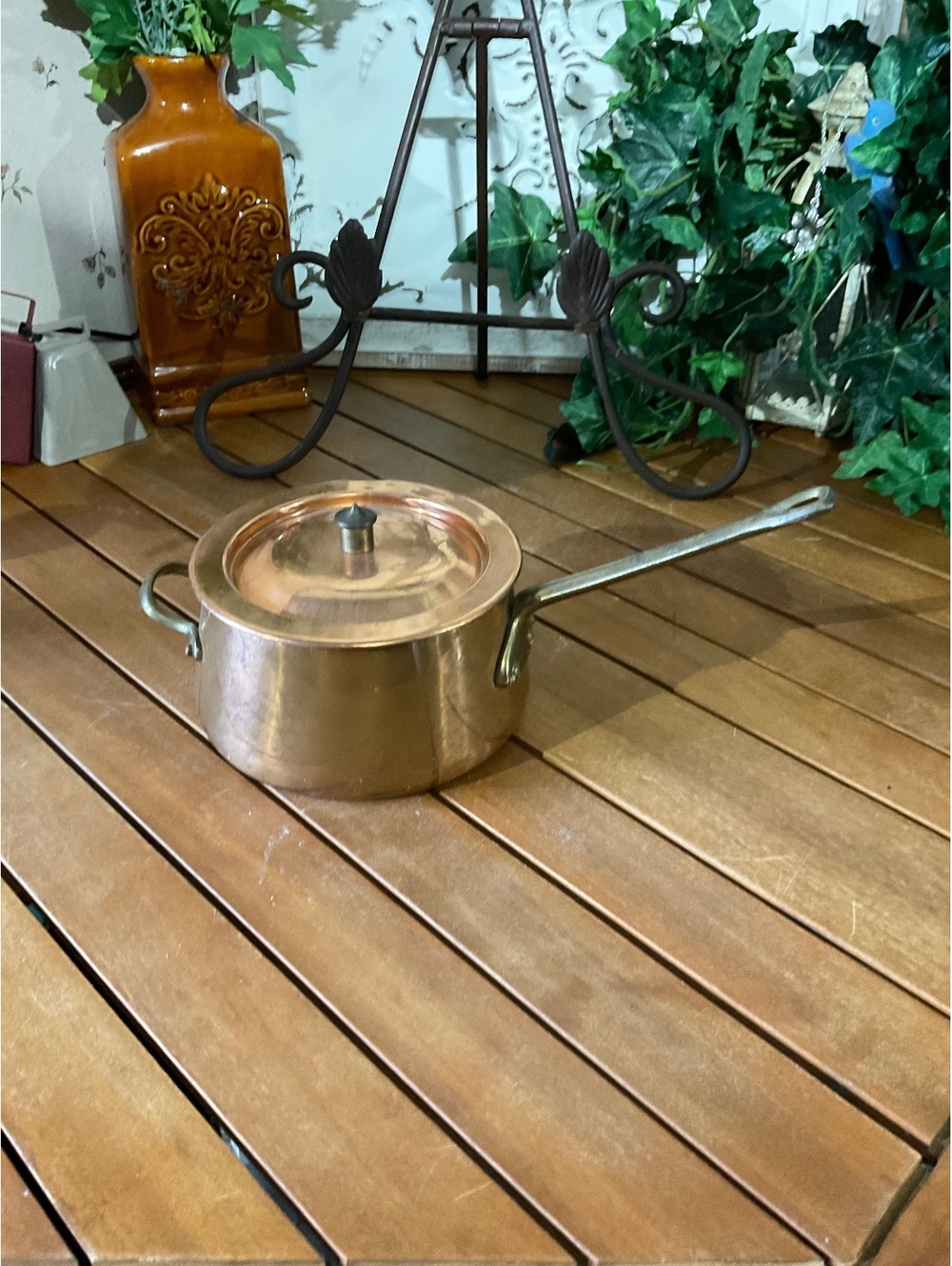 Vintage Himark Copper Saucepan with Lid - Portugal Made